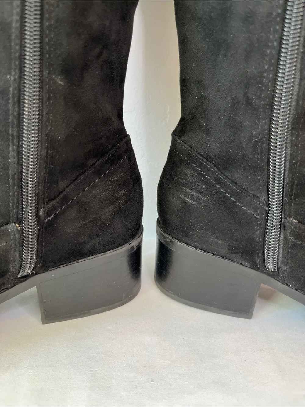 Tommy Hilfiger Dray 2 Black Knee High Boots Faux Suede Side Zip Size 7.5